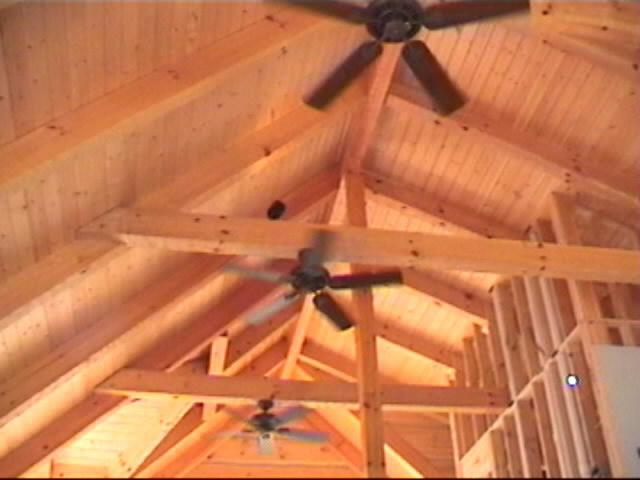 {Ceiling fans from living room}